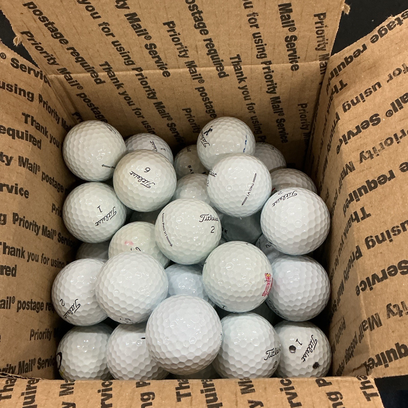 48 Titleist Pro V’s Used