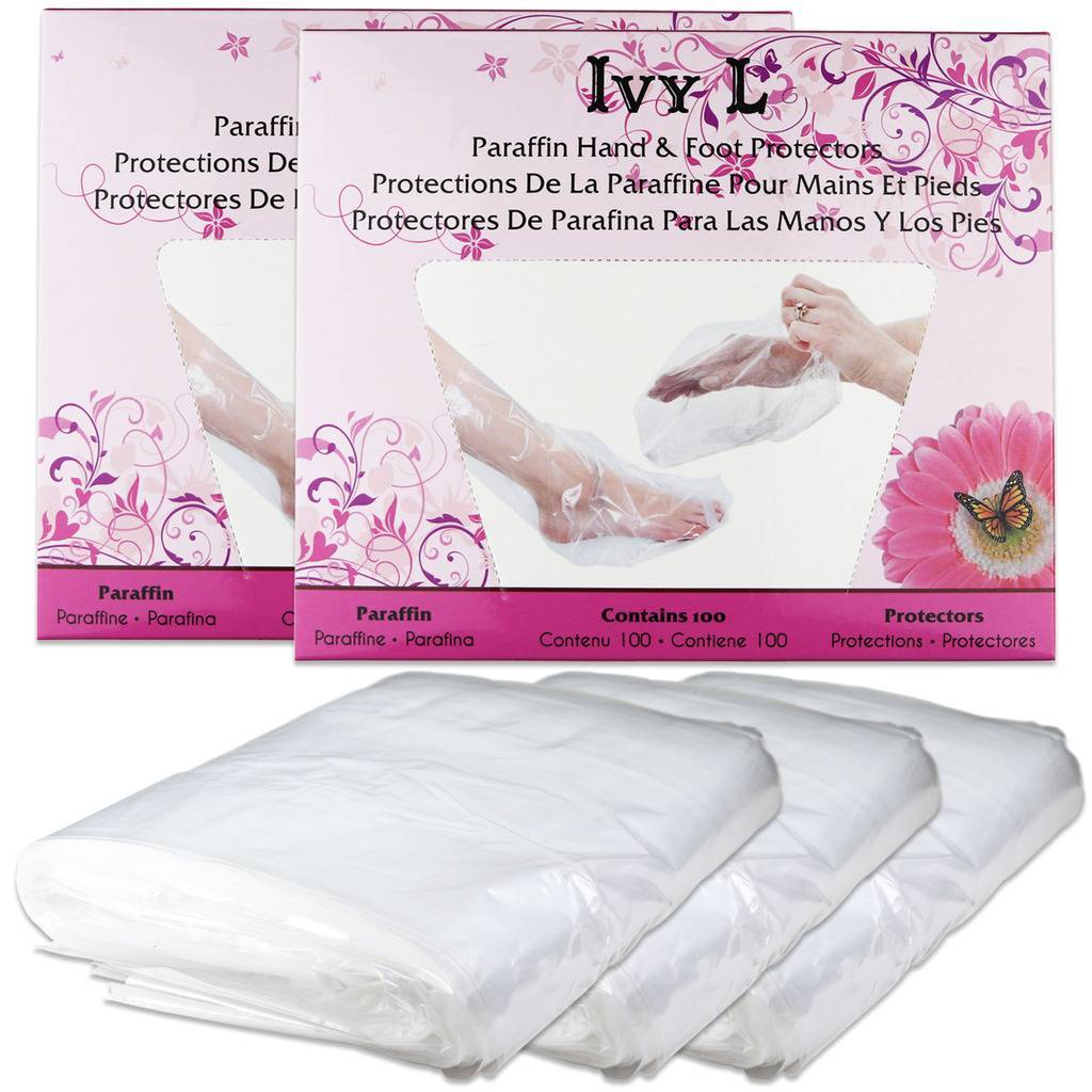 300pcs Ivy L Paraffin Wax Liners Disposable Plastic Bath Liner for Hands & Feet