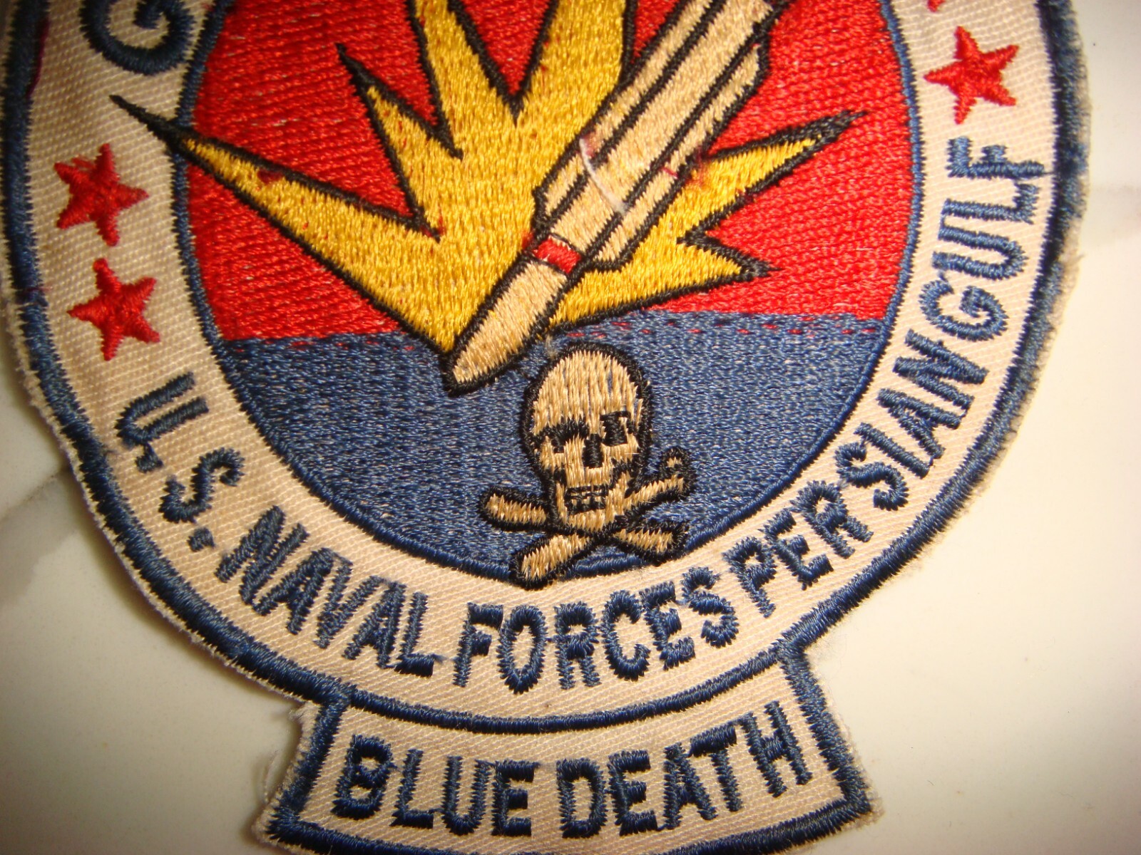 US NAVAL FORCES " BLUE DEATH " PERSIAN GULF PATCH
