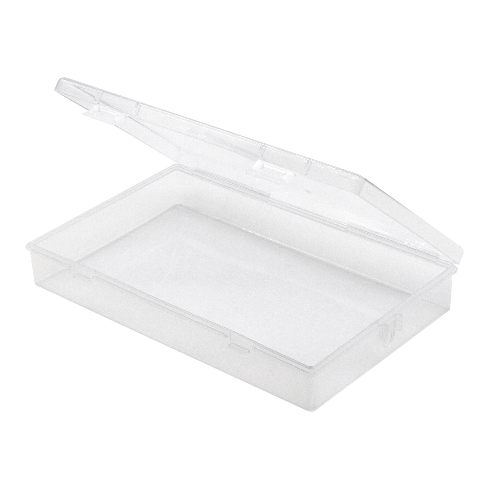1x Plastic Storage Container Boxes Box Hinged Lid DIY Arts Crafts Markers Pens