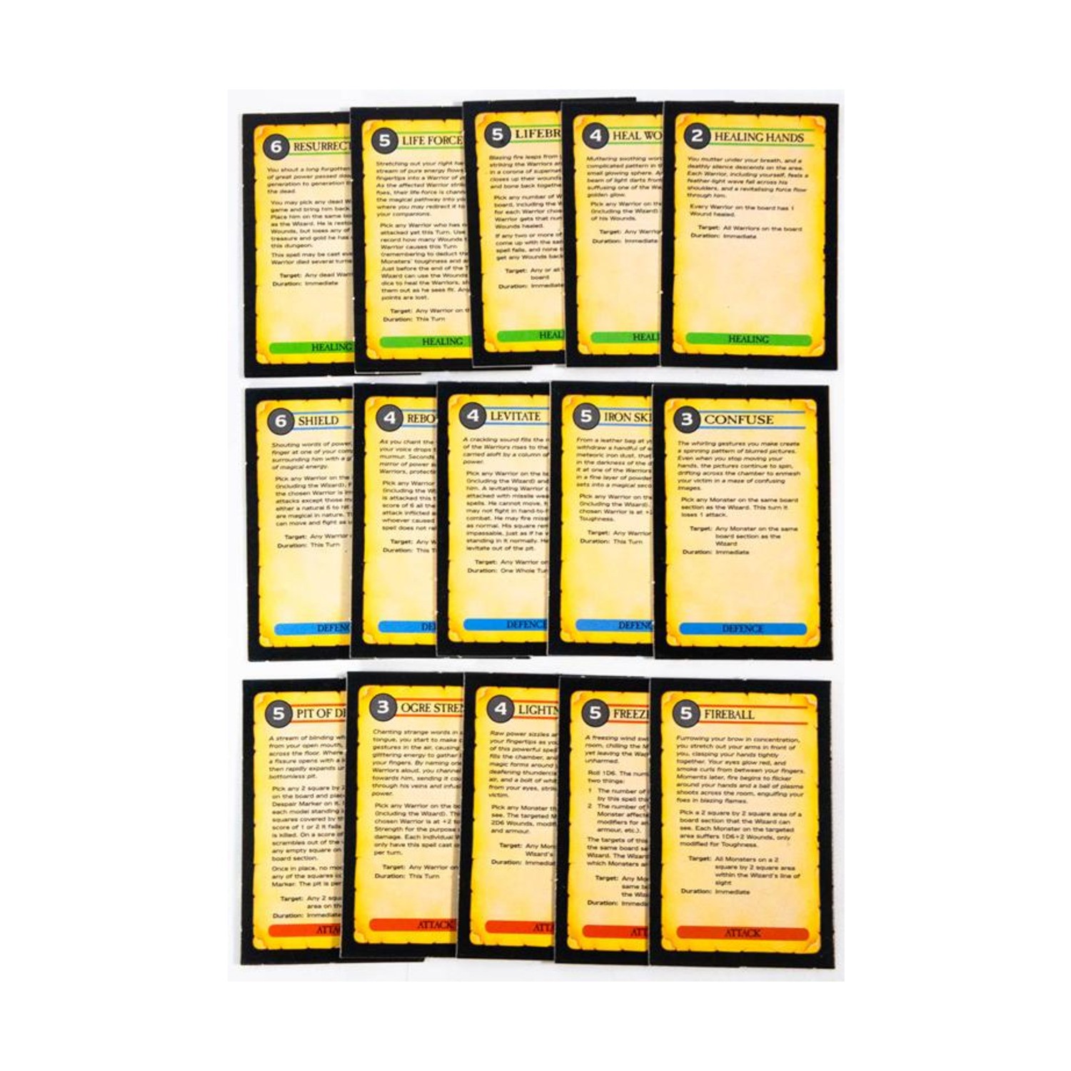 GW Warhammer Quest Warhammer Quest - Spell Cards Only! EX