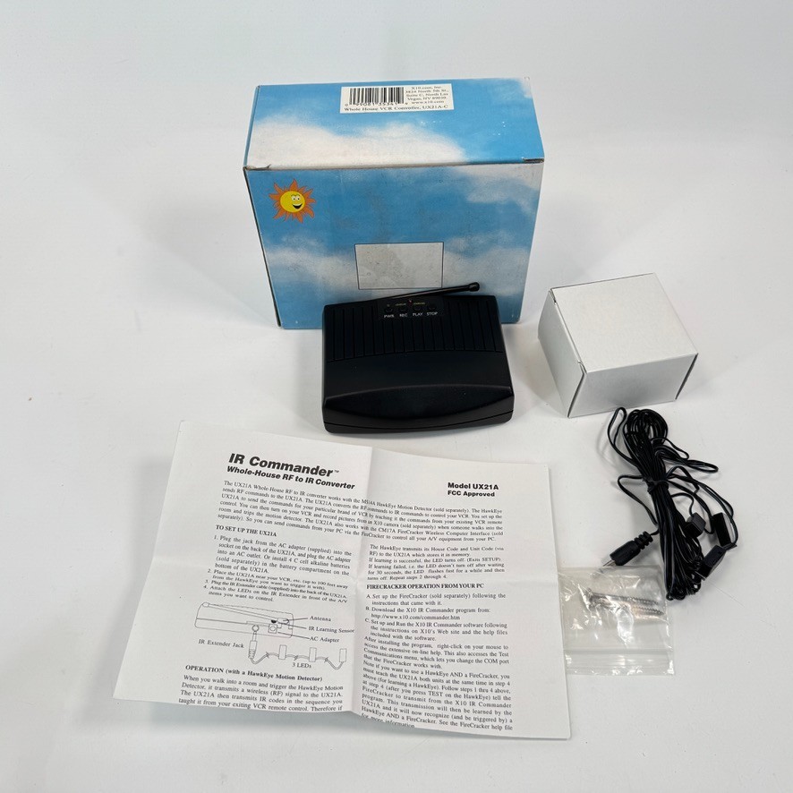 X10 Model UX21A Whole House Home Automation VCR Controller X-10