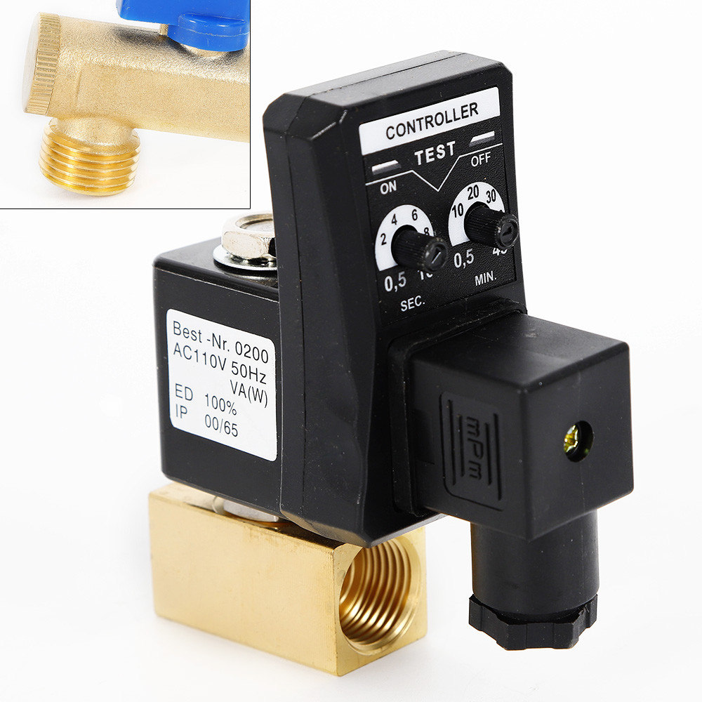 Compressor Automatic Electronic Timed Air Tank Timing Water Drain Valve Timer US