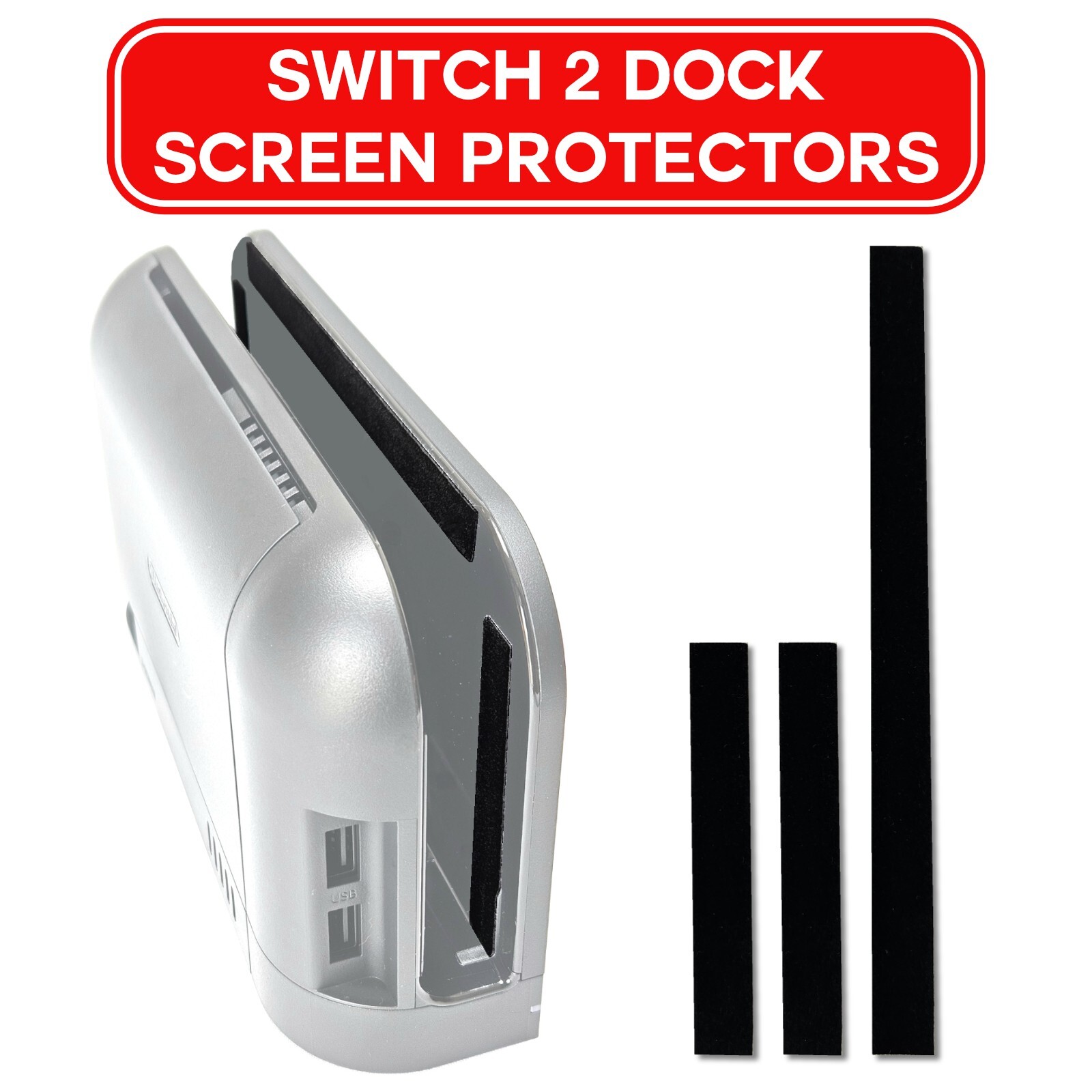 Nintendo Switch 2 velvet screen & dock protectors - Stop screen scratches