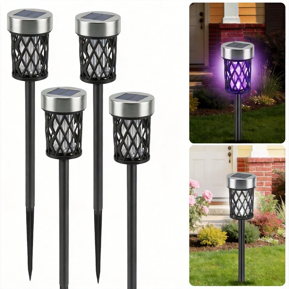 Solar Bug Zapper 2/4 Pack, Outdoor LED Mosquito Killer for Patio Lawn