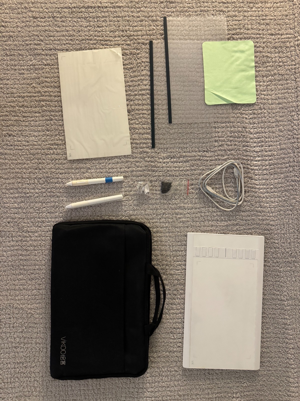 Vikoo Drawing Tablet - White, USB A, Partially used, Unused replacement parts