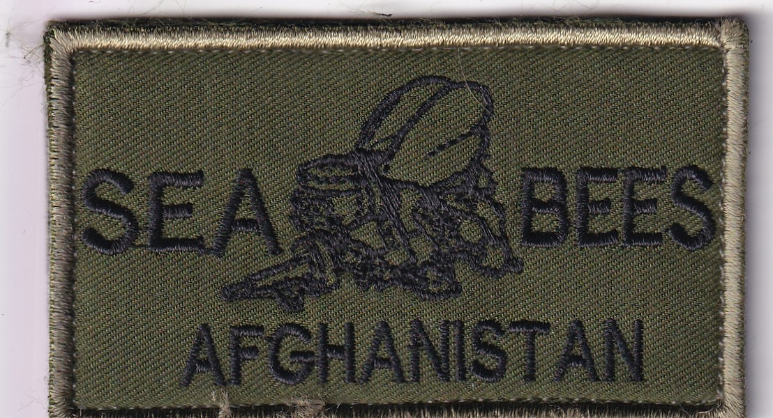 Seabees Busy Bee patch Afghanistan made US Navy USN