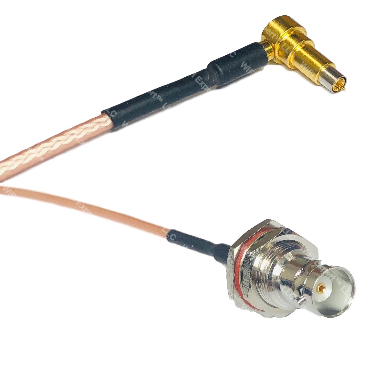 RG316 MS-156 MALE ANGLE to BNC FEMALE BIG BULKHEAD RF Cable Rapid-SHIP LOT