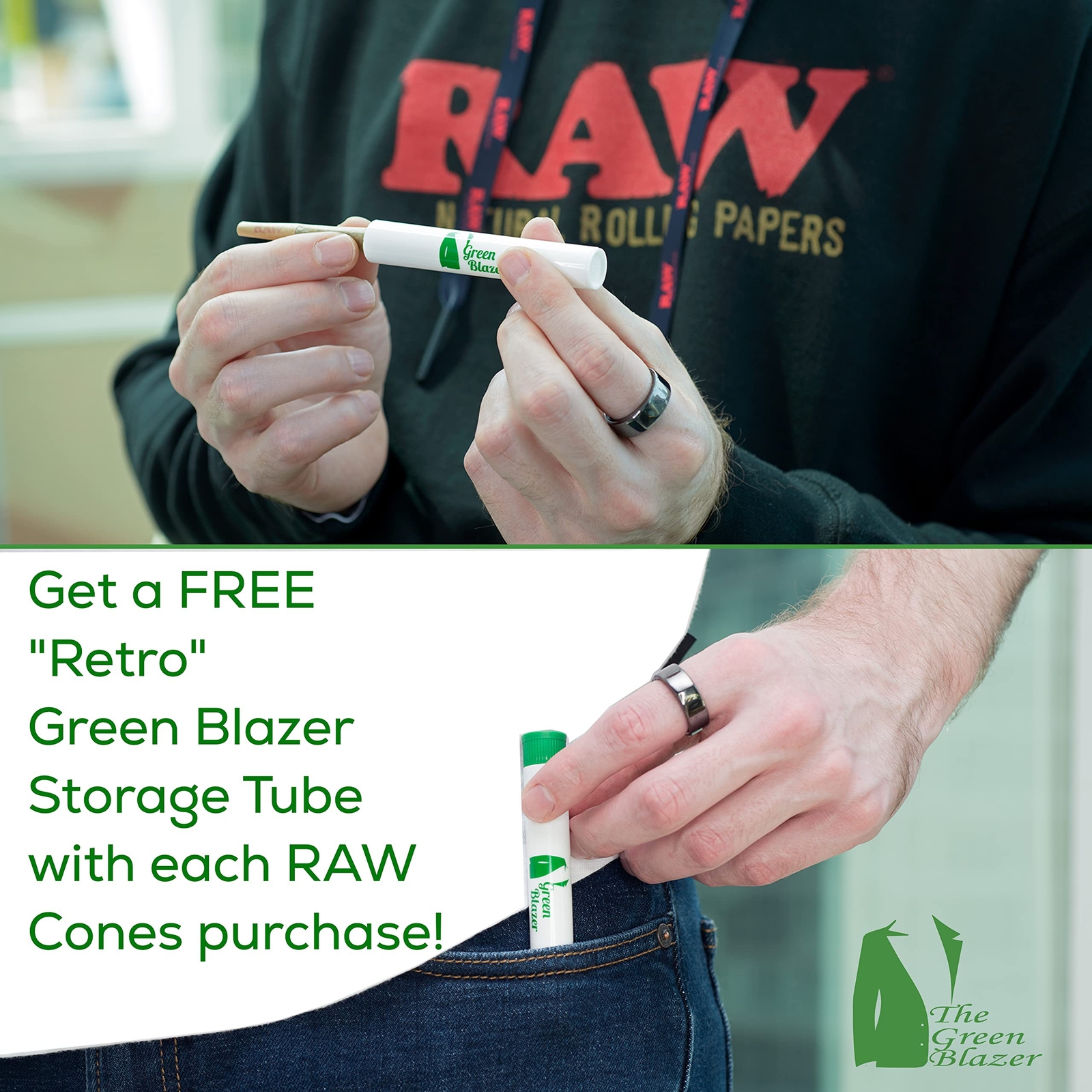 RAW Cones Organic King Size: 100 Pack