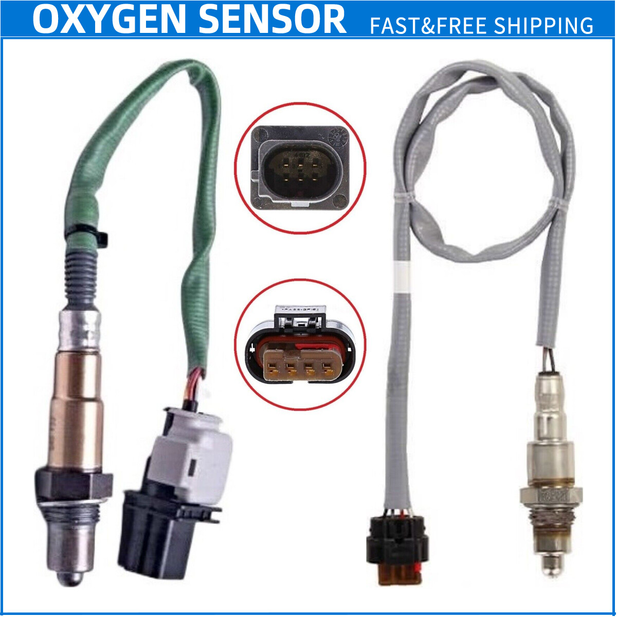 2pcs Upstream+Downstream Oxygen O2 Sensor For 2014-2020 Ford Fusion 1.5L L4