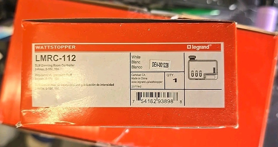 NEW LEGRAND WATTSTOPPER LMRC-112 DIMMING ROOM CONTROLLER 120VAC/ 277VAC 0-10VDC