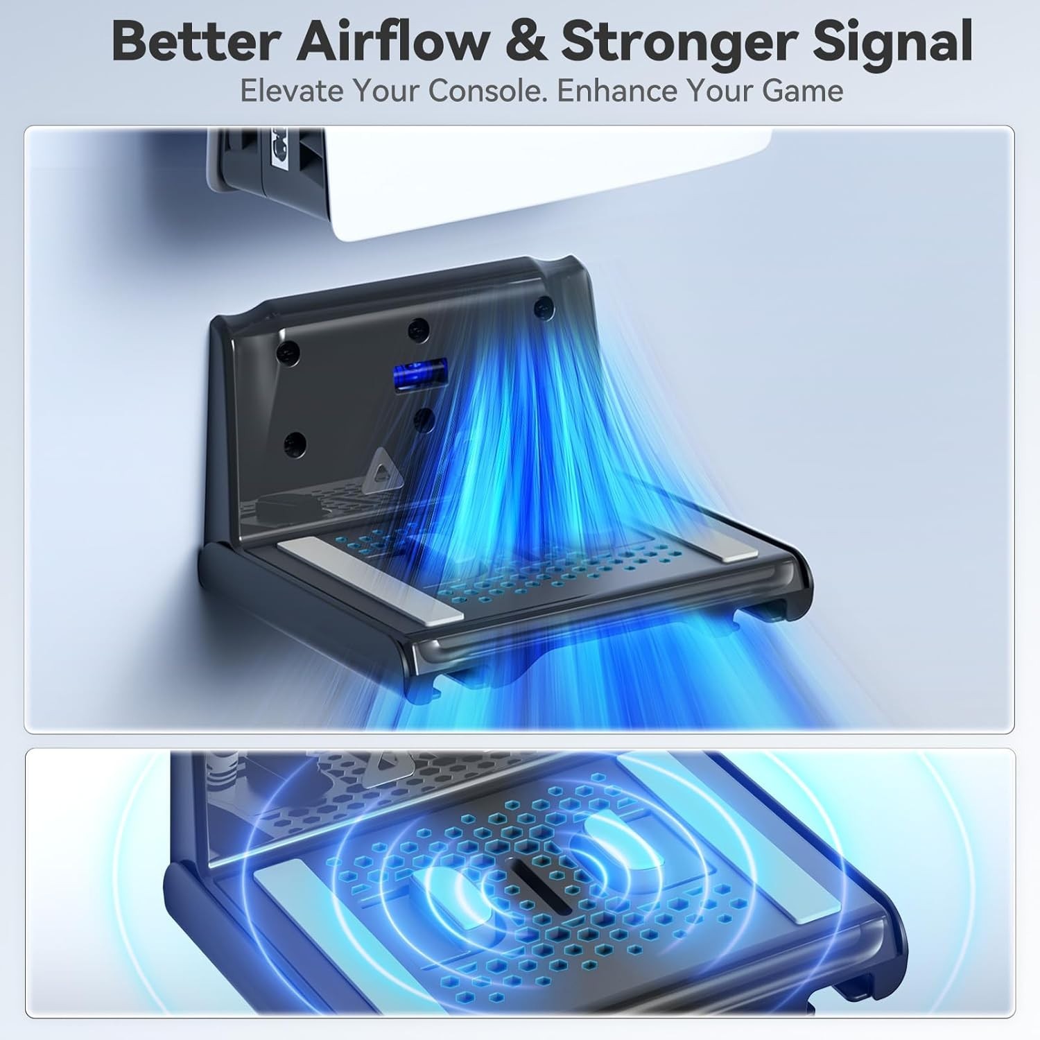 Compact P5 Wall Mount with Dual Controller Holder - Elevate Your Gaming Setup