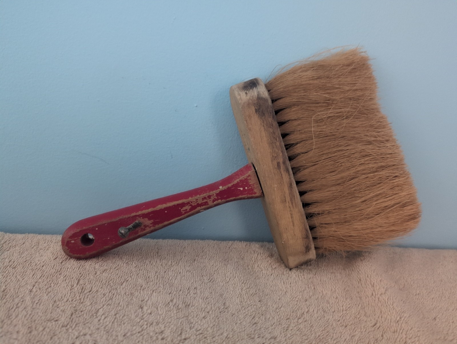 Set of Three Vintage Block Wood paint brushes.