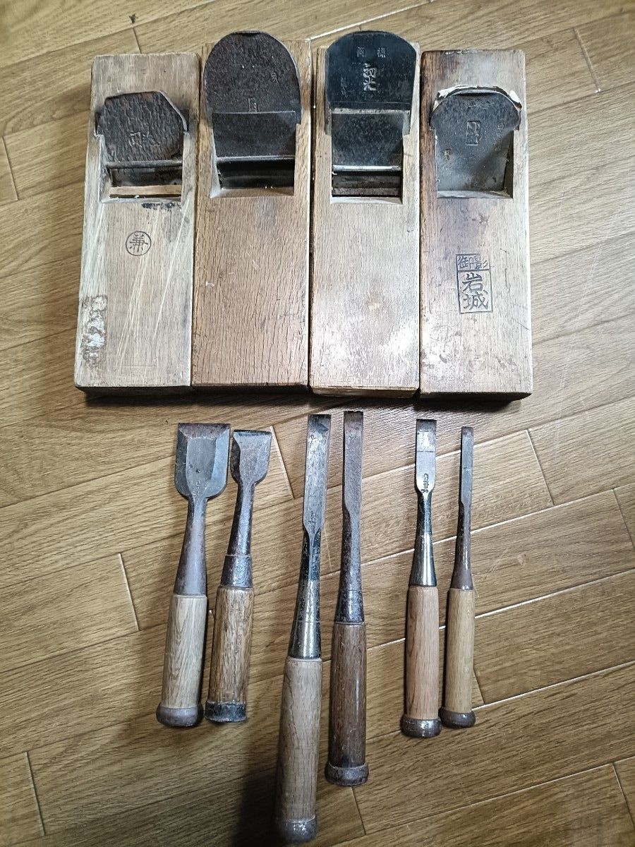 Kanna Nomi Hand Tool Set 4 Kanna Planes 6 Chisels DIY Tools Collection