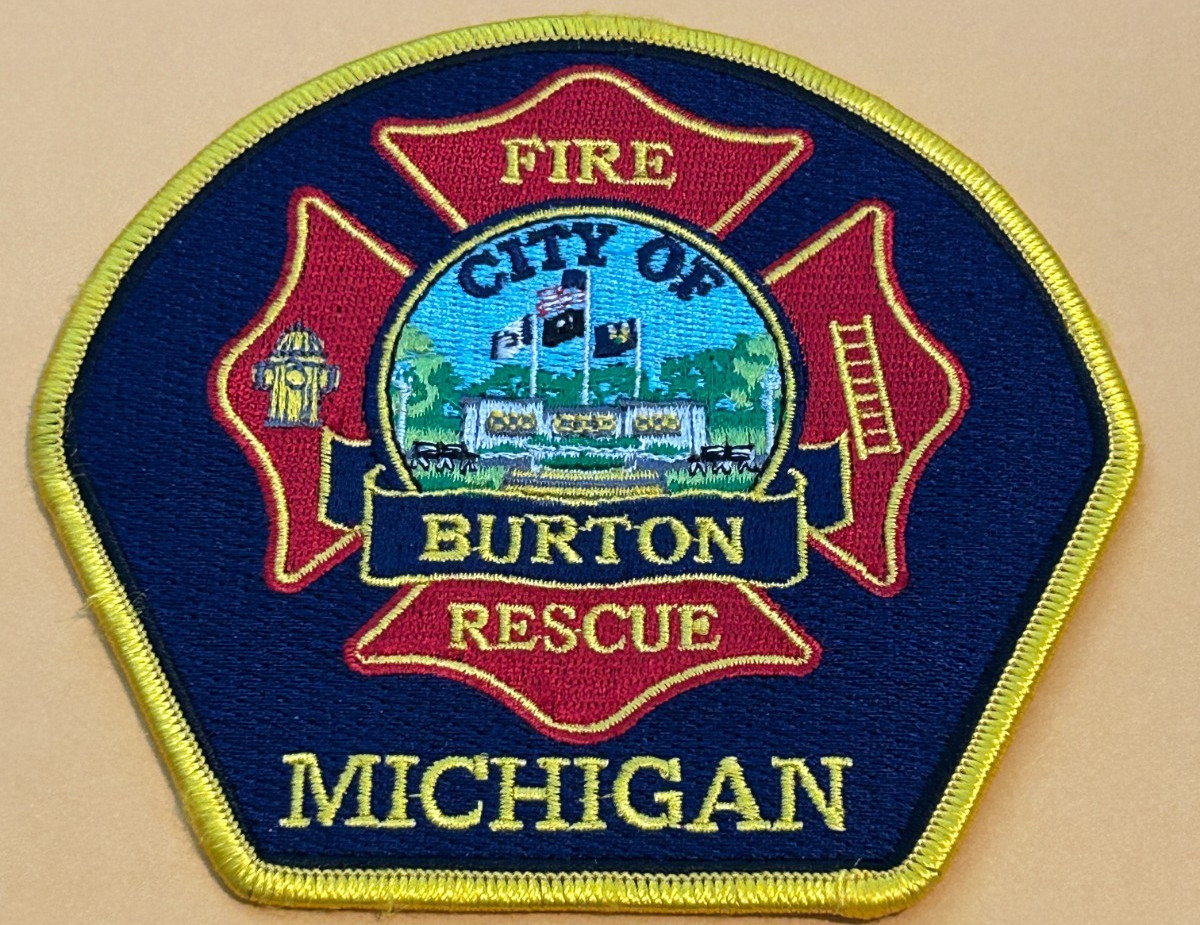 Burton Michigan Fire Rescue Patch Unused