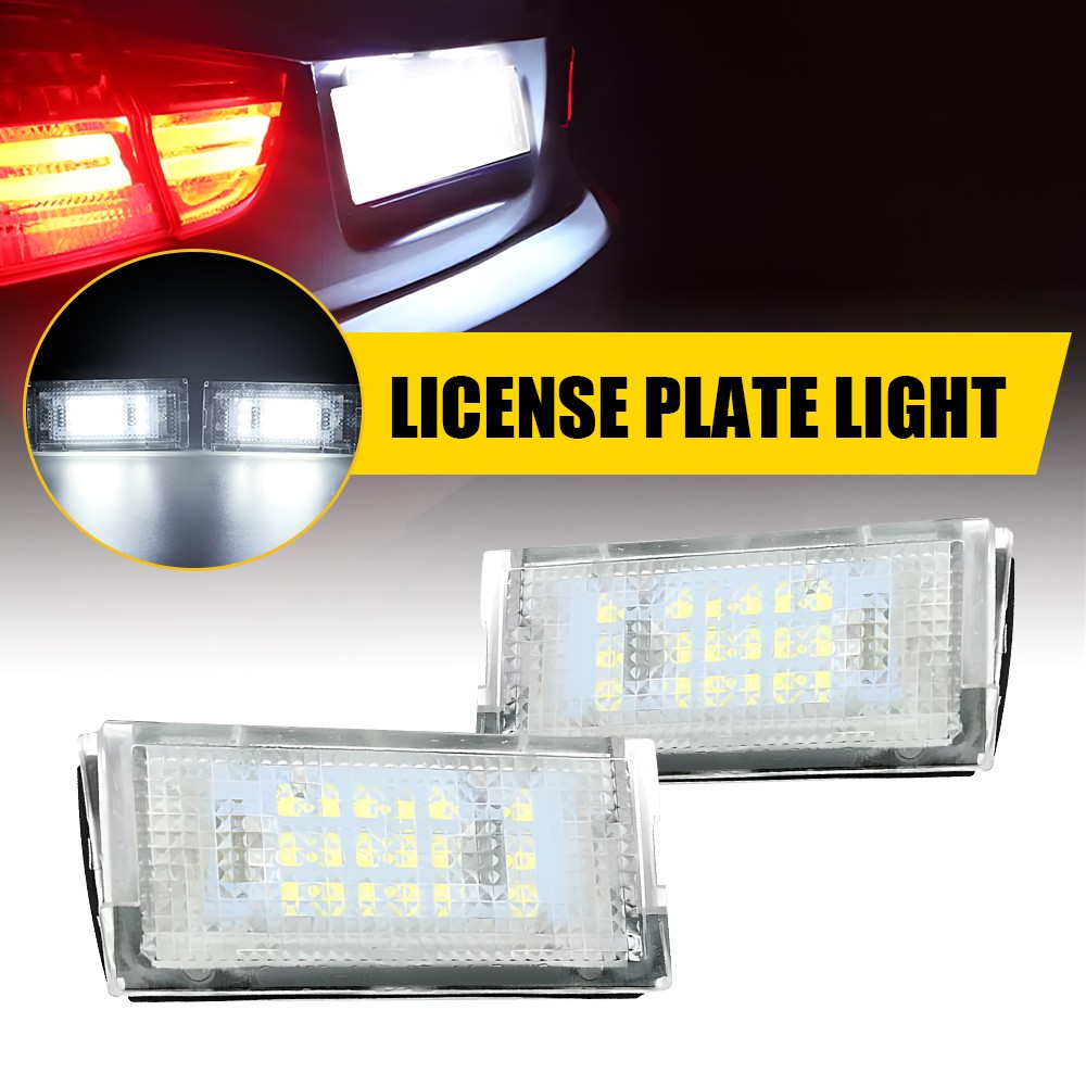 White LED License Plate Number Light For BMW 3 Series Sedan (Type E46) 1998-2007