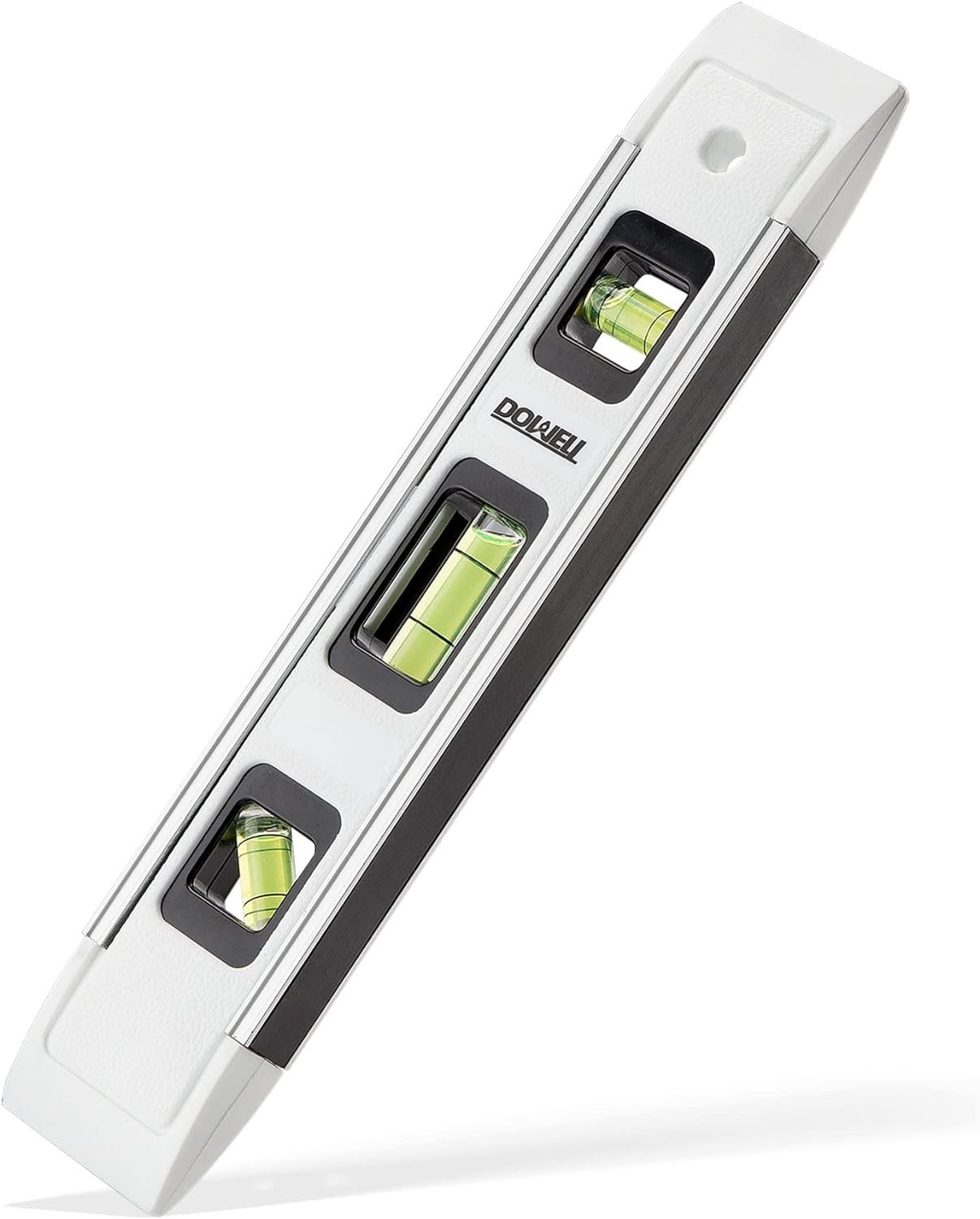 Compact Magnetic Torpedo Level - 9-Inch Precision Bubble Level with Three Vials