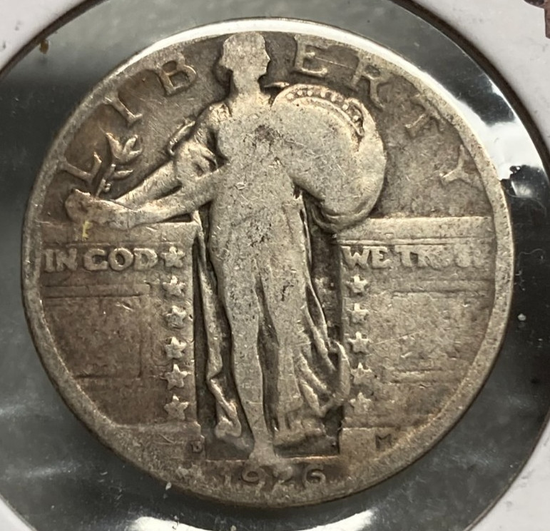 1926 D Standing Liberty Silver 25¢ #1075 **VERY NICE COIN**