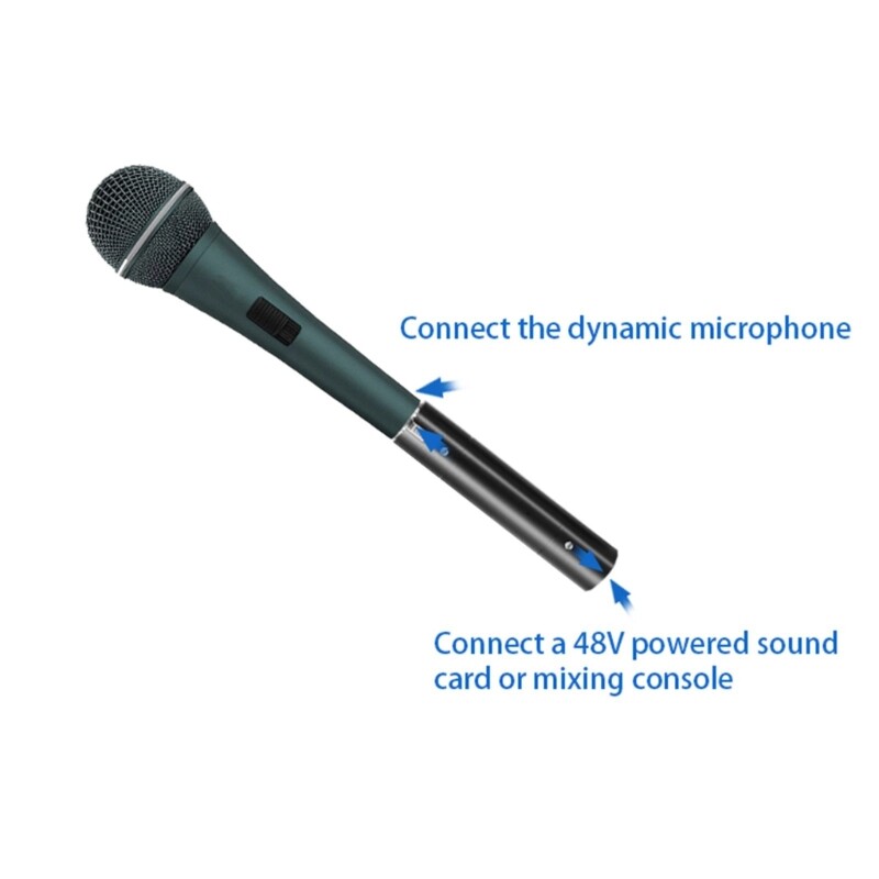 Dynamic Microphone Preamplifier for Sound Amplification 48VPhantom Power