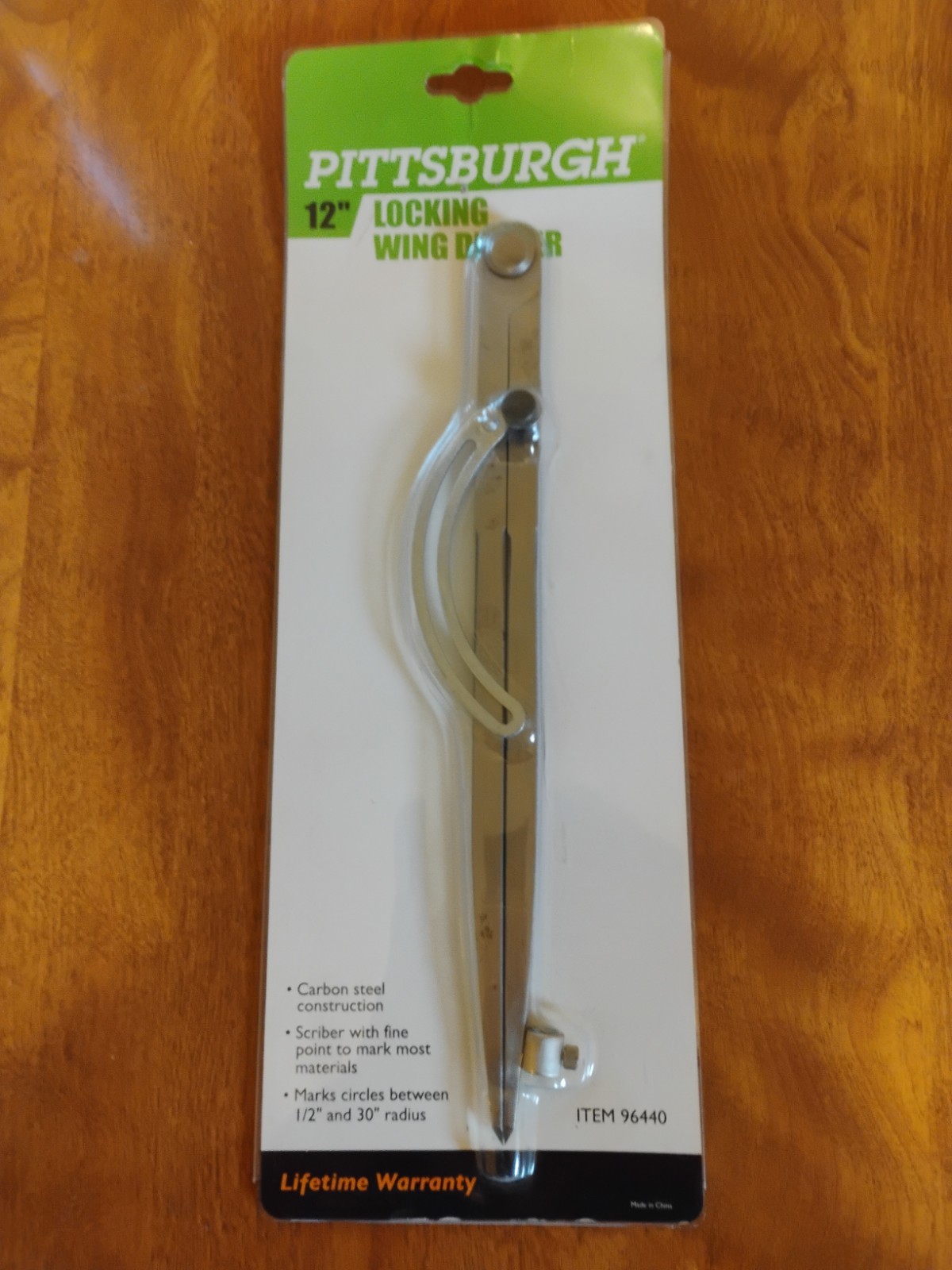 Pittsburgh 12" Locking wing divider. Carbon steel construction