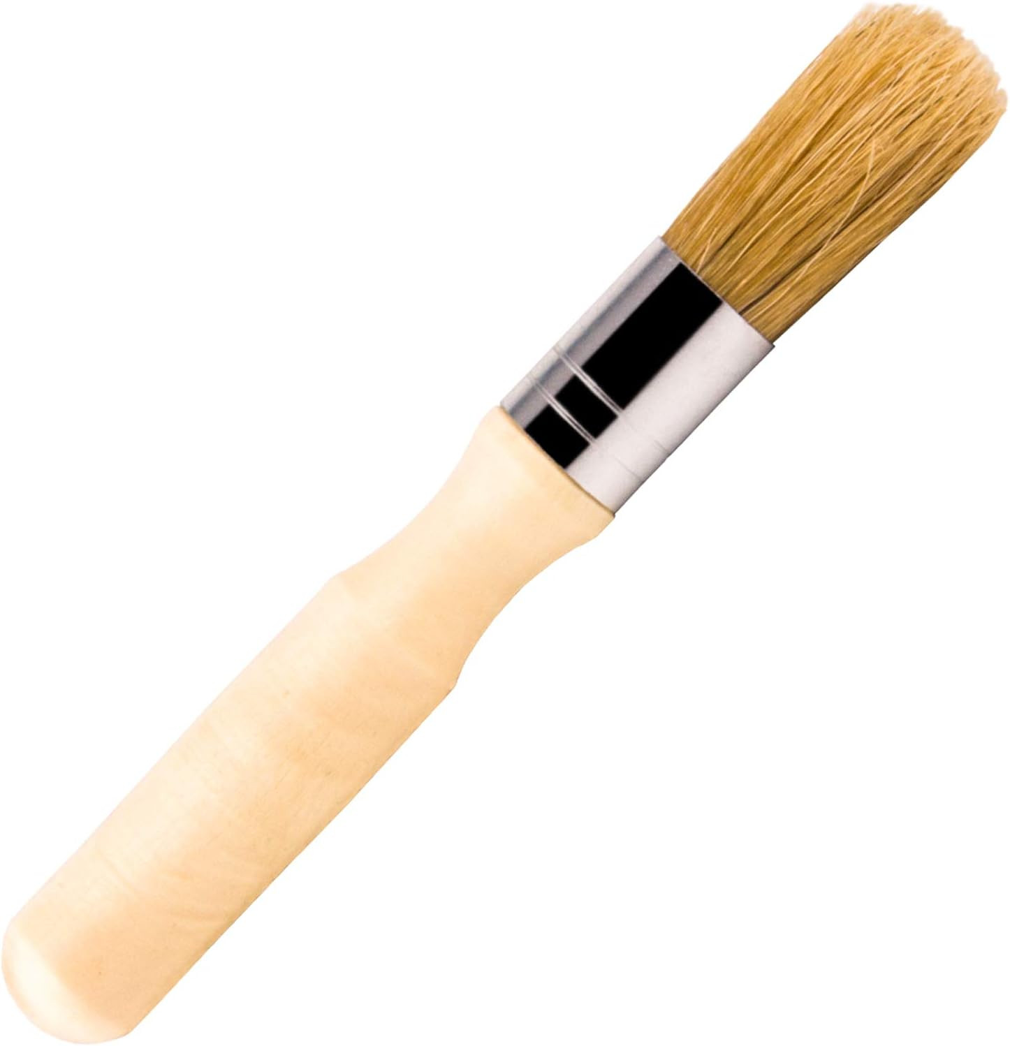 Glue Brush for Bookbinding, VENCINK Natural Bristle Wood Handle round Wax Paint