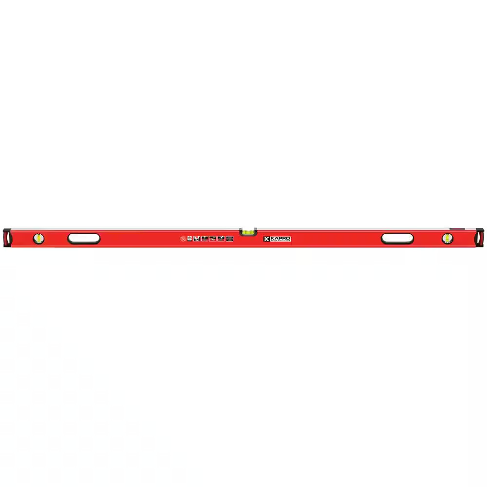 96 In. Professional Magnetic Aluminum Box Level with Magnified Vial and Plumb Si