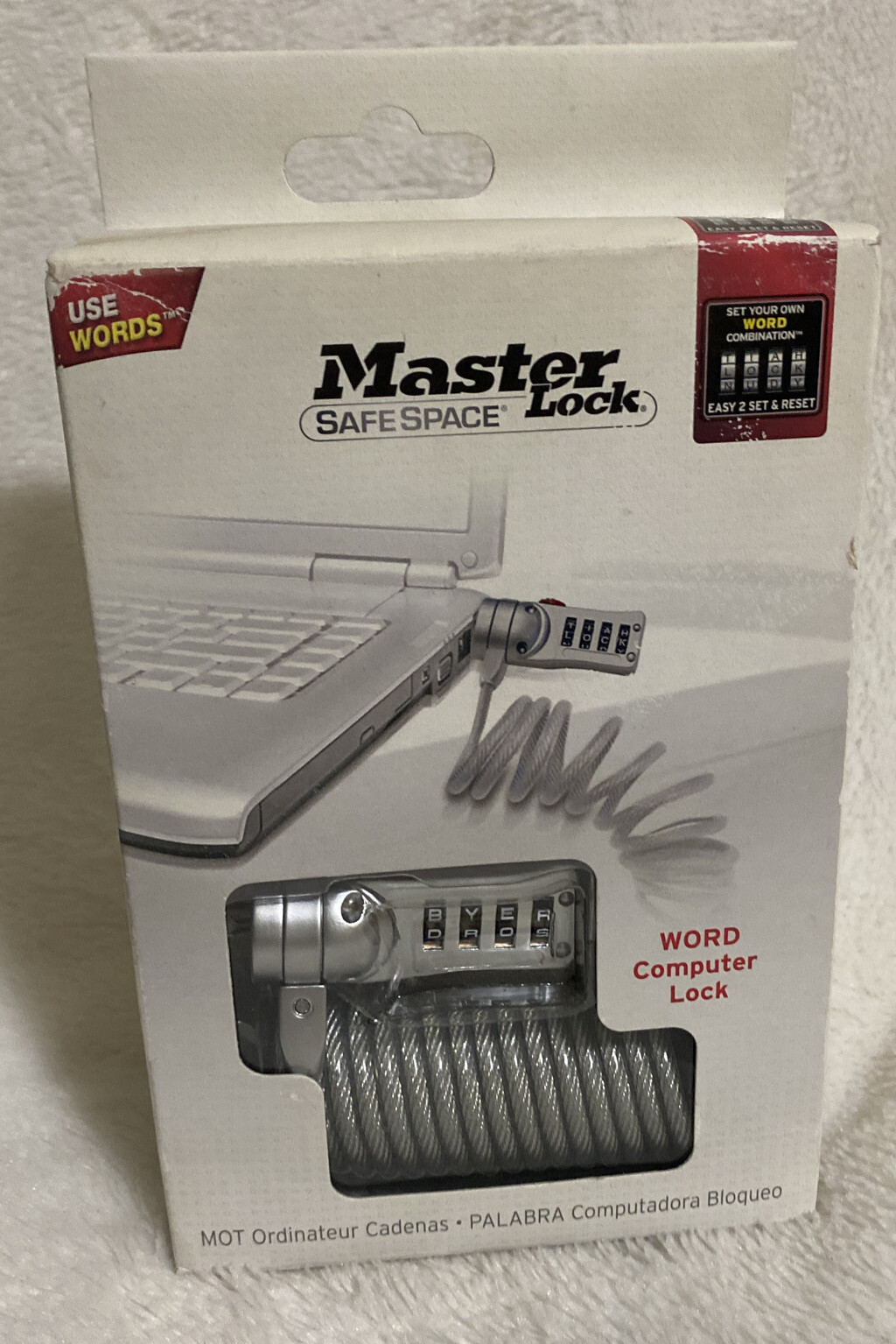 Master Lock Safe Space Laptop, Netbook, Monitor Computer Lock New In Pack