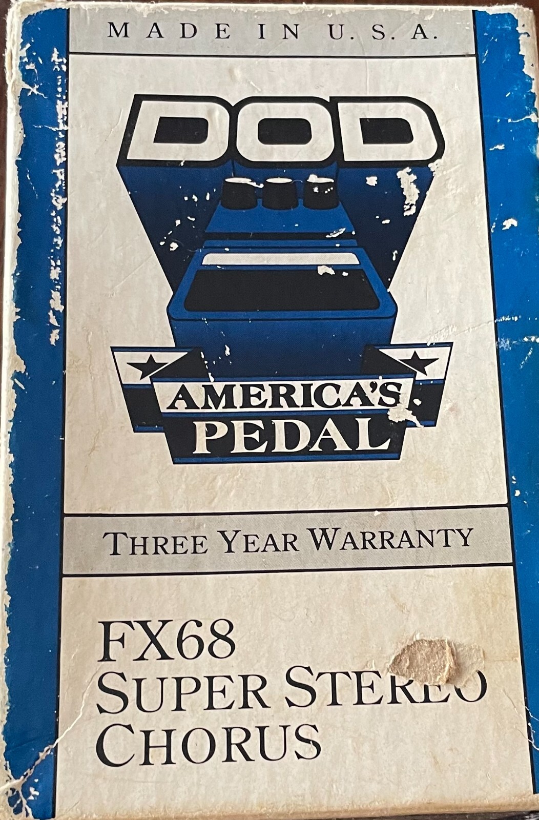 DOD FX68 Super Stereo Chorus Guitar Pedal NICE Condition Tested!