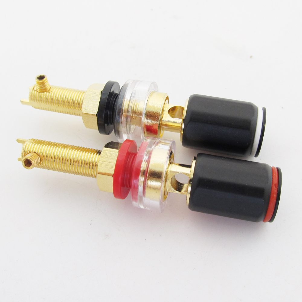 20pcs High Quality Brass HiFi Amplifier Speaker Terminal Binding Post 65mm