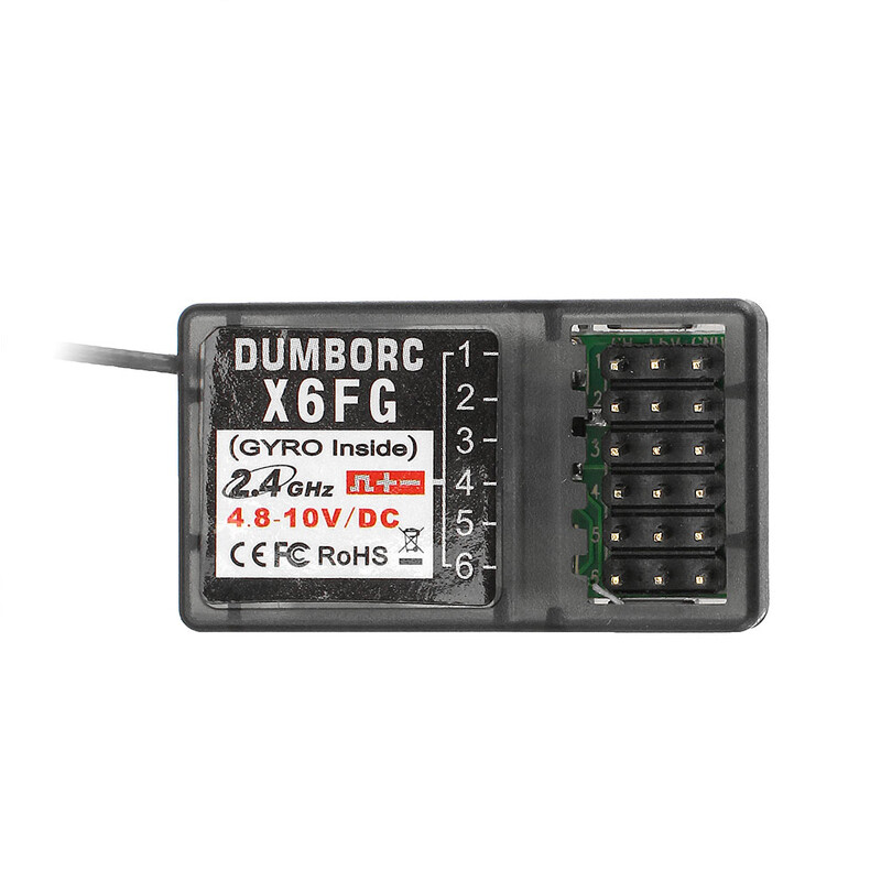 DUMBORC X6F/X6FG/X6DC/X6DCG 2.4G 6CH RC System Receiver for X4 X5 X6 Transmitter