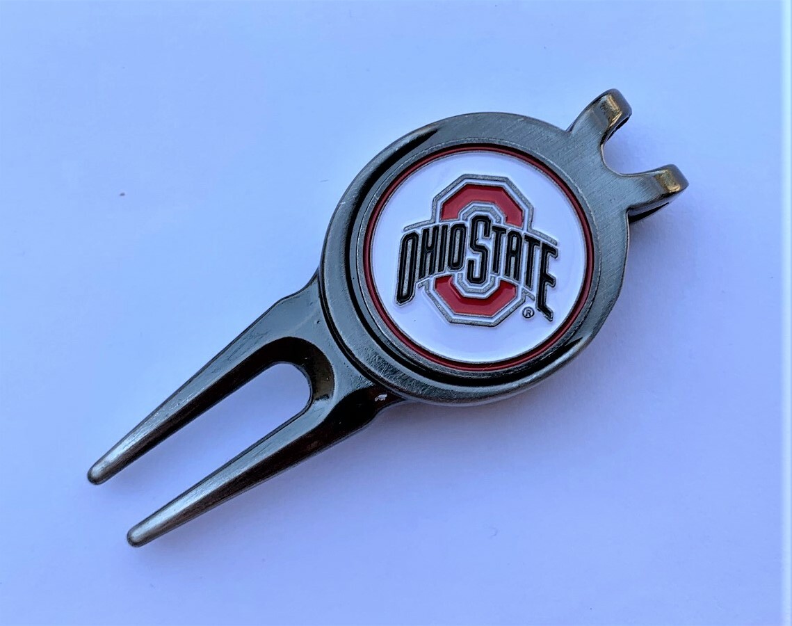 New Ohio State Buckeyes Golf Ball Marker and Magnetic Divot Tool