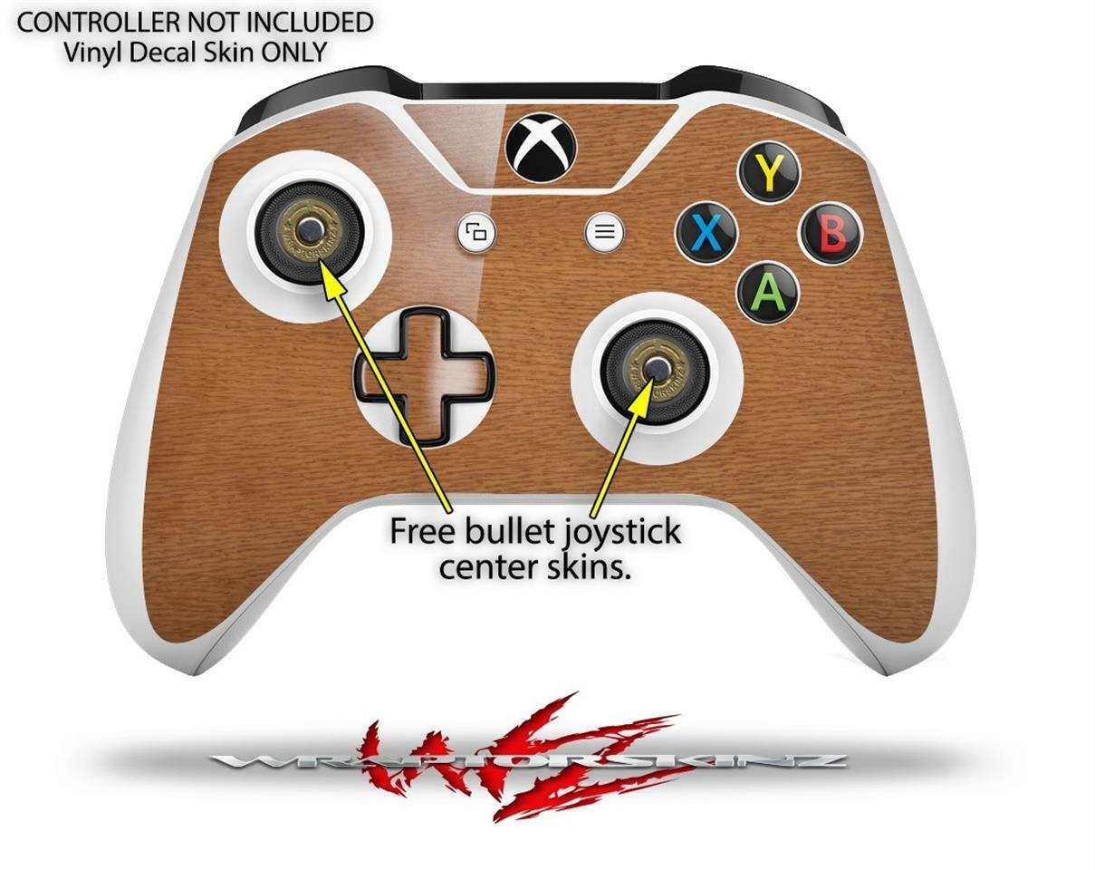 Skin XBOX One S Console Controller Wood Grain - Oak 02
