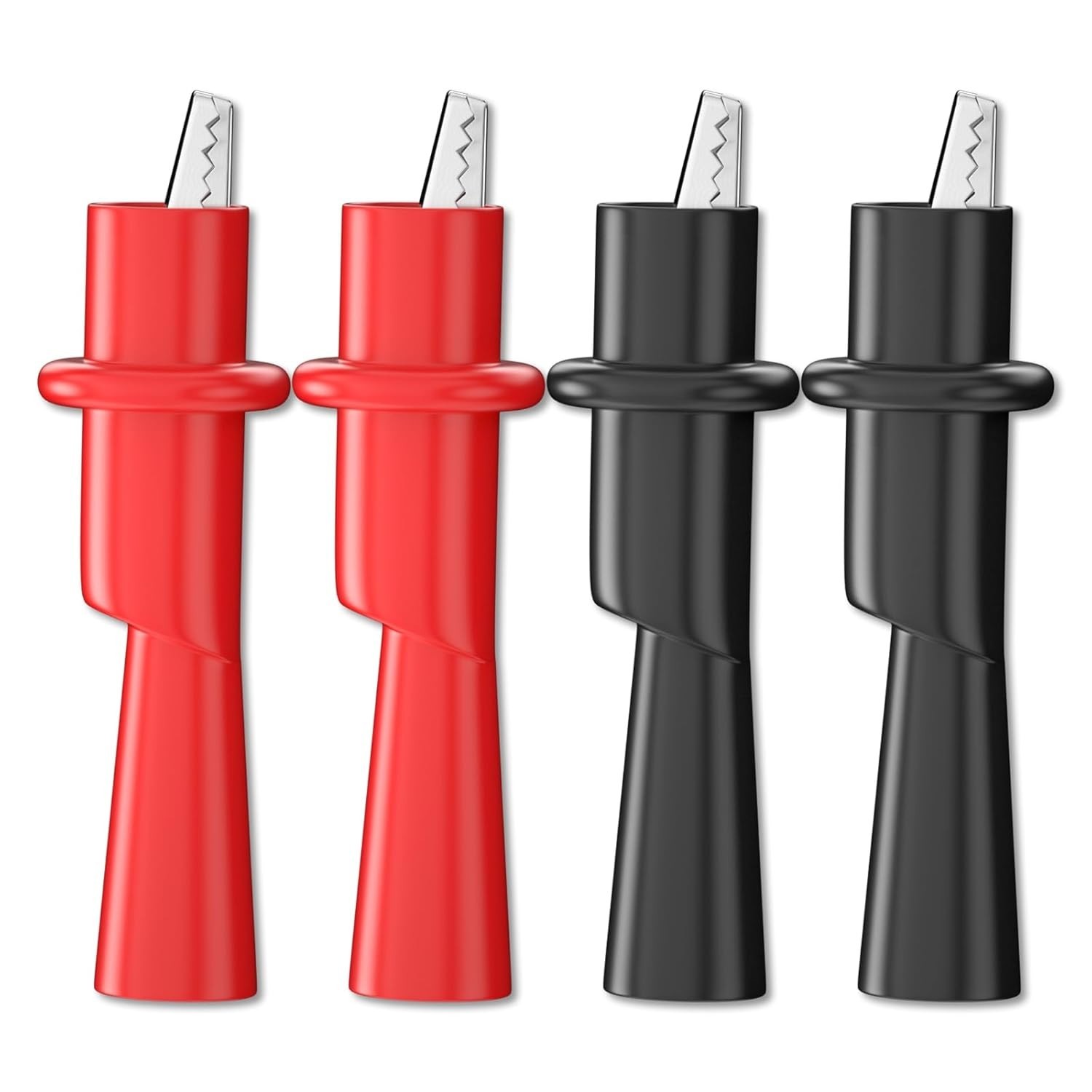 High-Quality 4PCS Alligator Clips with Insulated Shell - Safe Electrical Testing