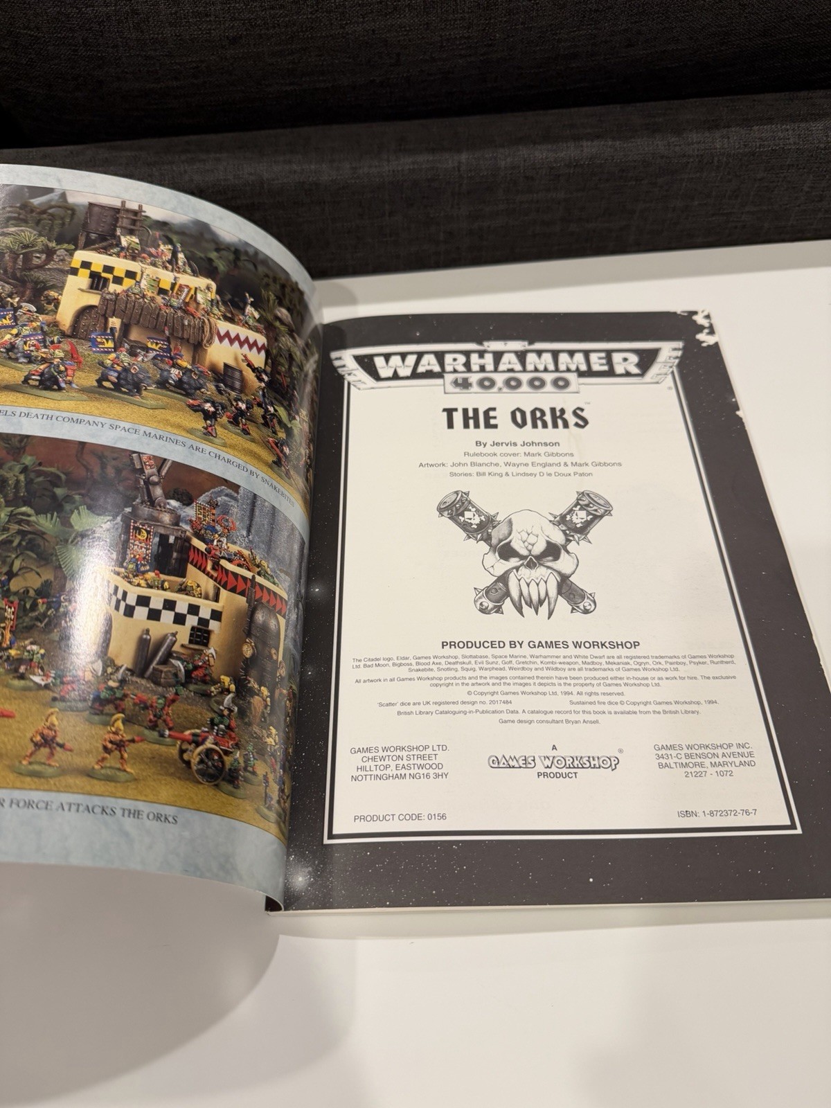 Games Workshop Warhammer 40k Space Orks Codex 2nd Edition 1994 USED RARE OOP