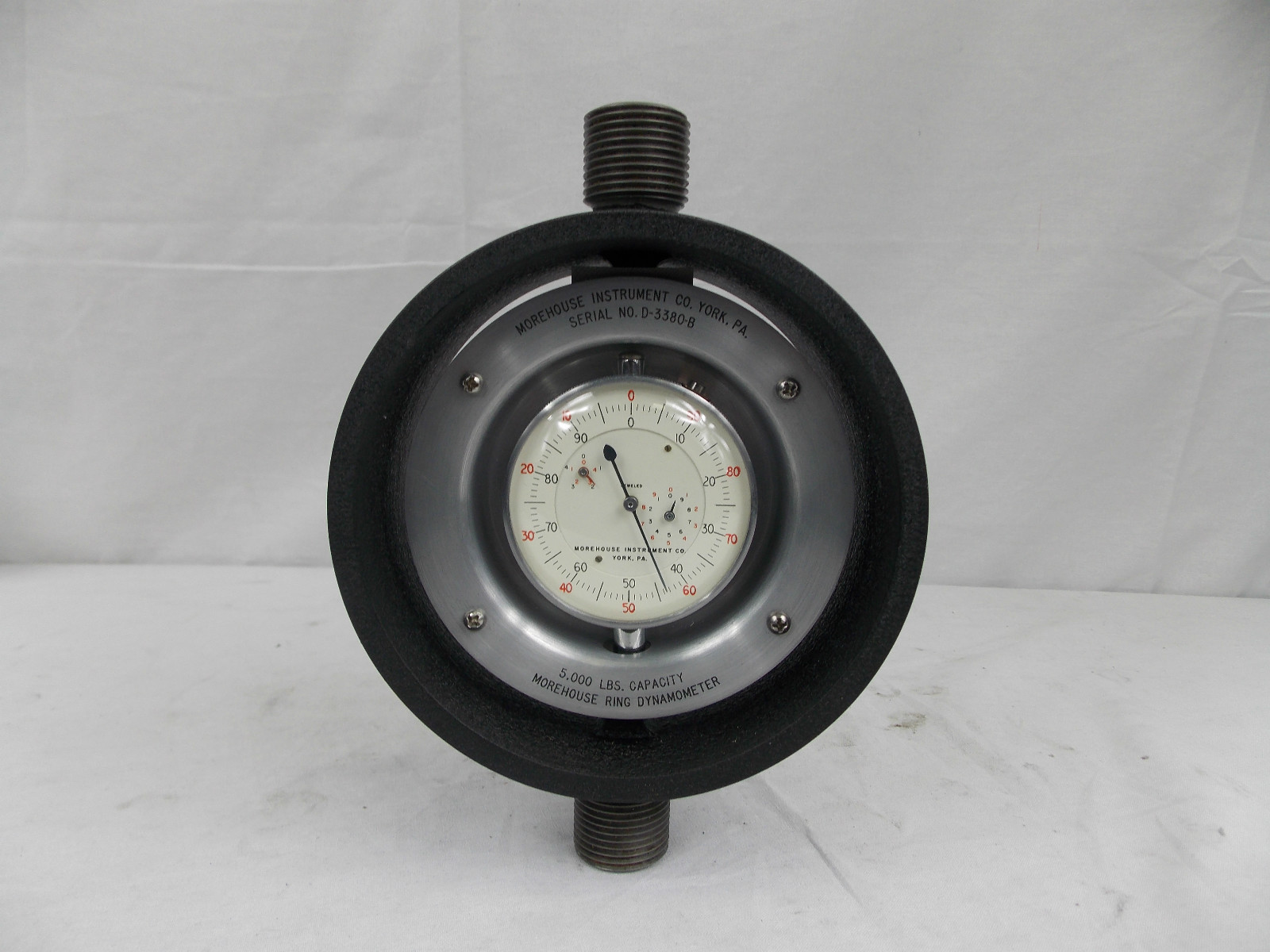 MOREHOUSE 5000 LB CAPACITY RING DYNAMOMETER CALIBRATOR