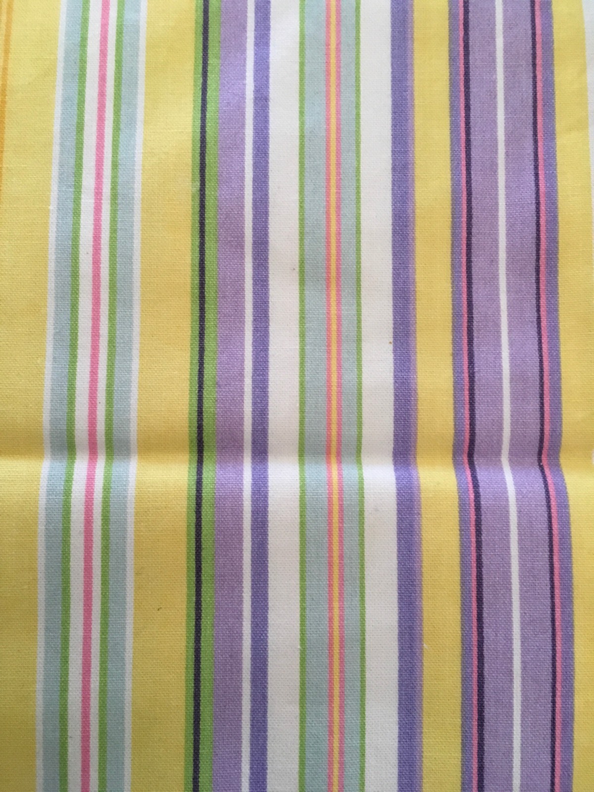 Longaberger 2007 Large Easter Basket Liner - Easter Stripe