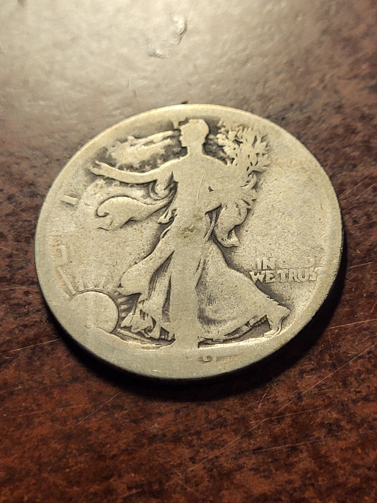 1919 S Walking Liberty Silver Half Dollar, San Francisco     inv04    h233