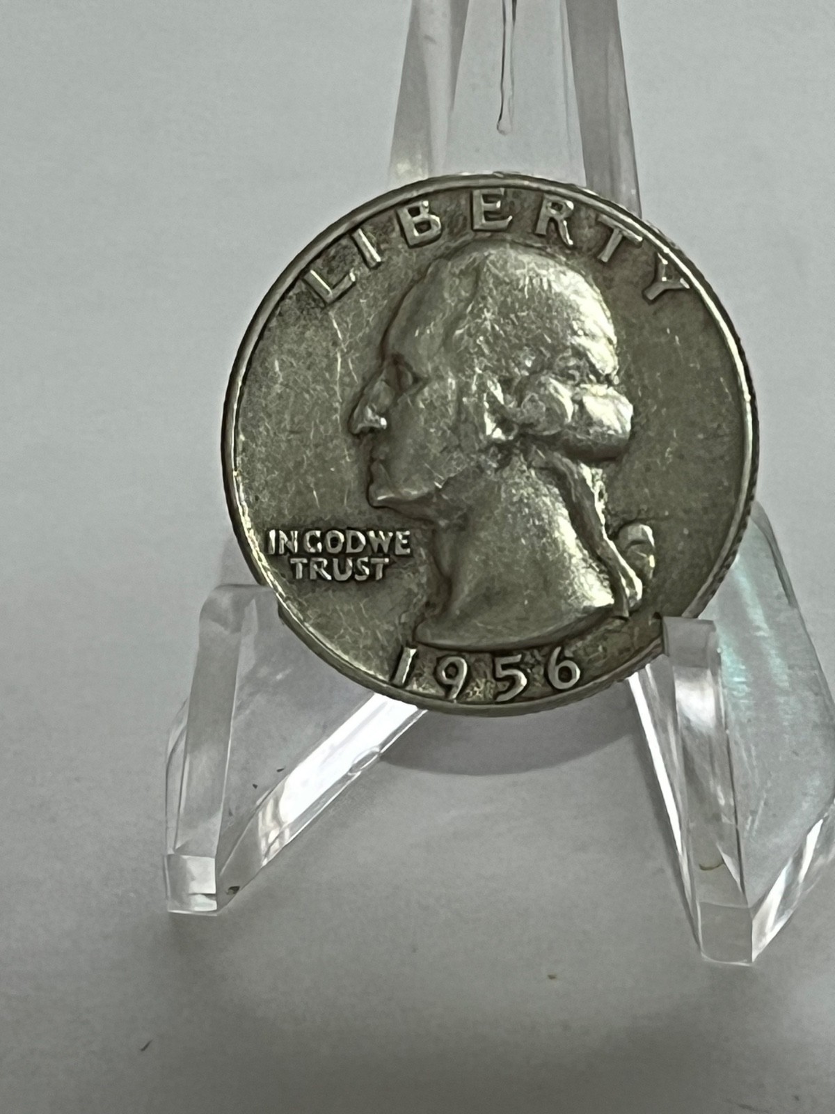 1956 Washington Silver Quarter 25c Nice Circulated # TC55
