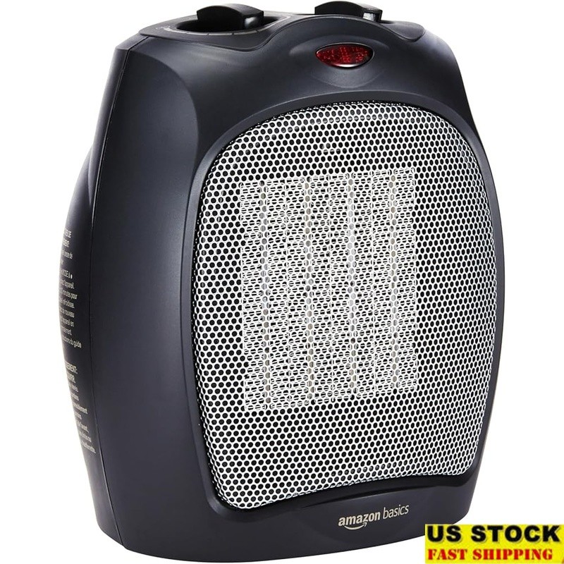 Portable Ceramic Space Heater W/ Adjustable Settings & Safety Features New