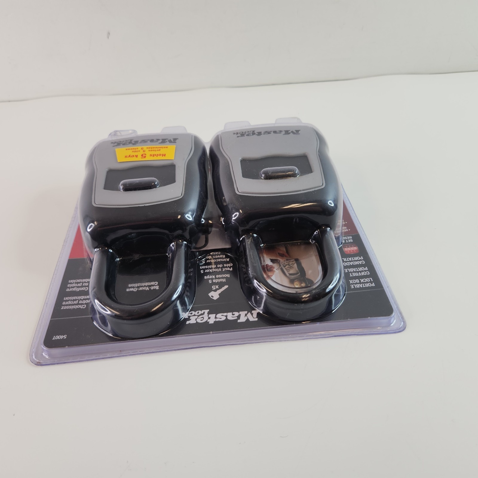Master Lock 5400T Portable Lock Box 2-Pack Holds 5 Keys NEW
