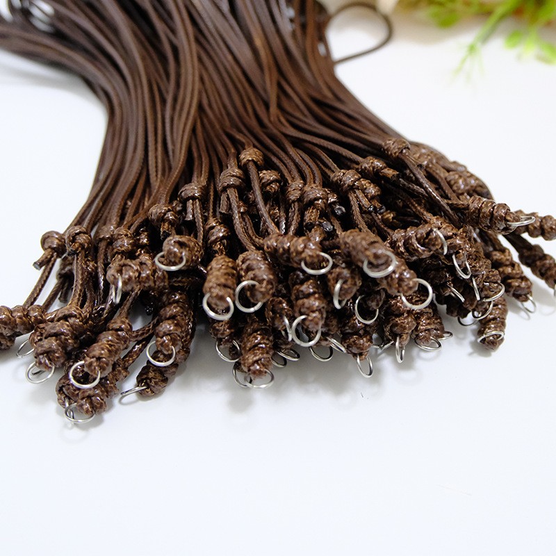 Diy Handmade Knot Leather Rope Necklace Pendant Rope Accessories 10pcs