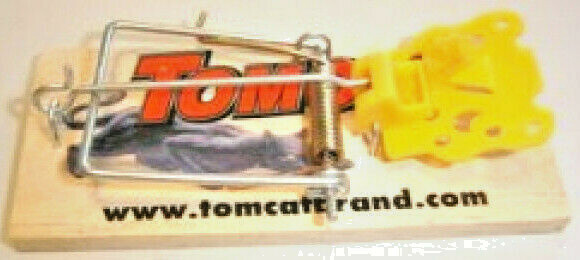 1 Tomcat MOUSE TRAP Classic Wooden Snap Traps no baiting wood rat VICTOR STYLE