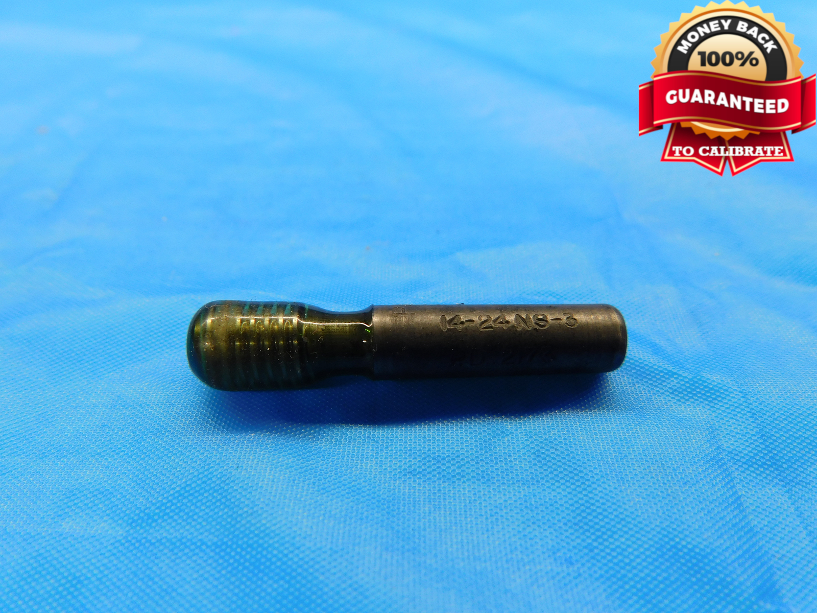 14 24 NS 3 THREAD PLUG GAGE #14 .242 .2420 NO GO ONLY P.D. = .2173 INSPECTION