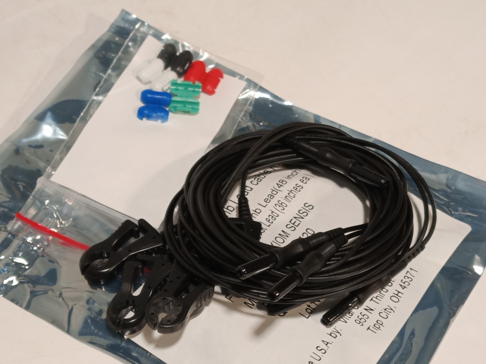 Vital Connections 06627520 Radiotranslucent ECG Limb Lead Cable Kit