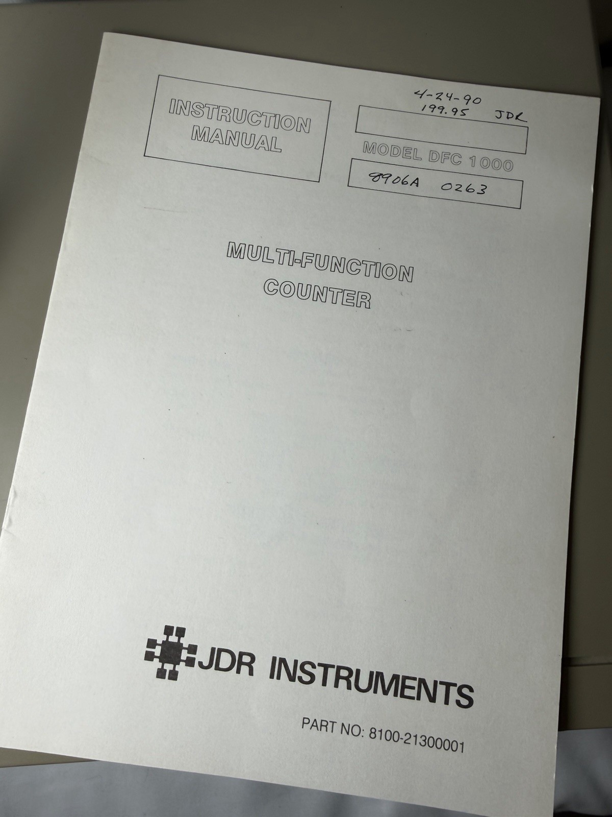 JDR Instruments DFC-1000 Multifunction Counter