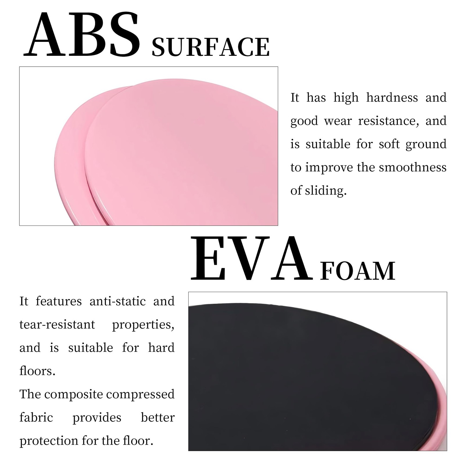 Exercise Core Sliders for Working Out - Dual Sided Gliding Discs for Full Bod