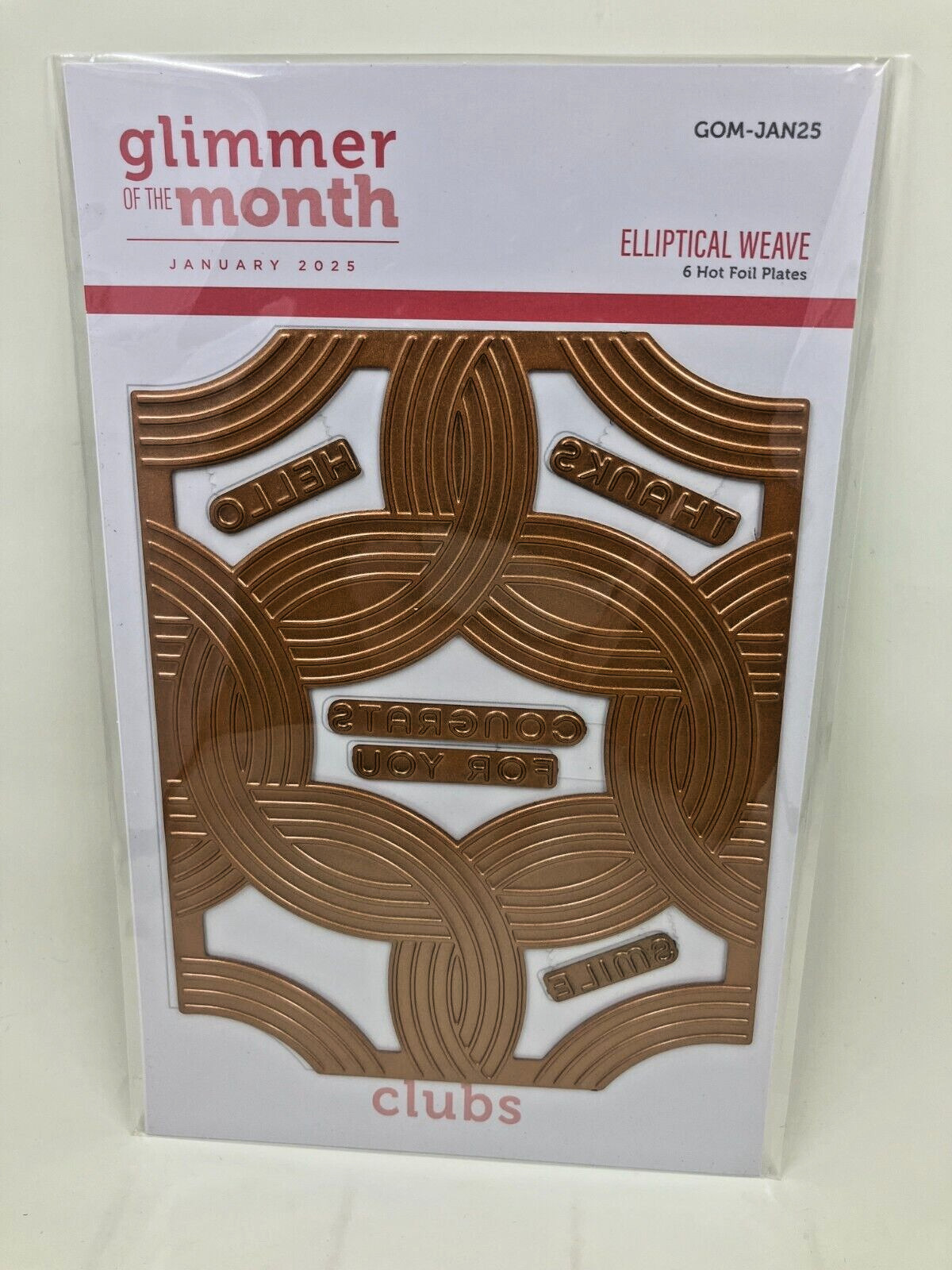 SPELLBINDERS GLIMMER OF THE MONTH- JAMNUARY 2025 - 'ELLIPTICAL WEAVE"  NIP