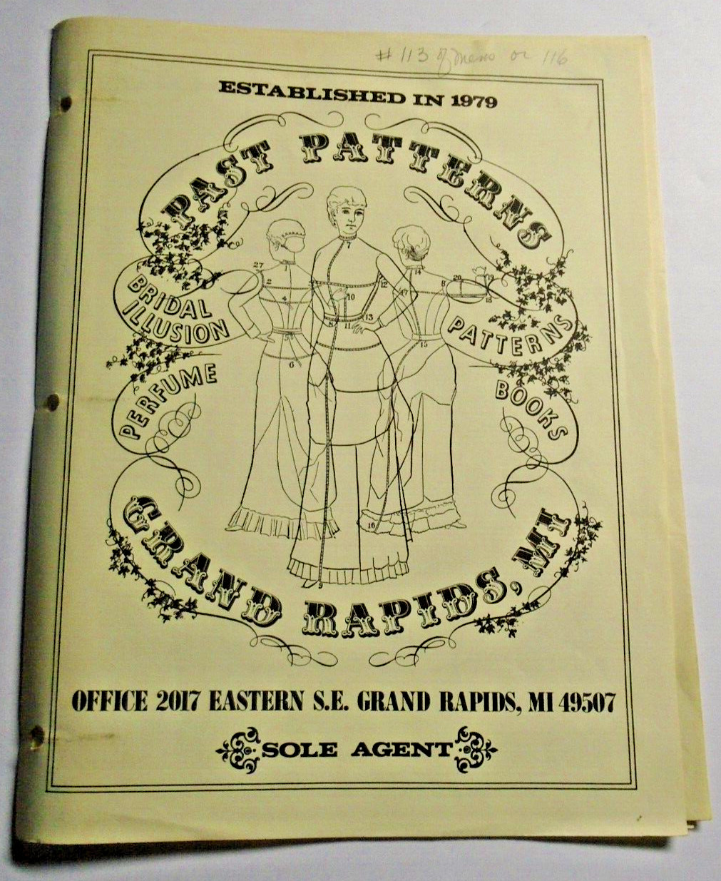 Past Pattern Ordering Form - Unused includes glossary of terms & pricing sheet