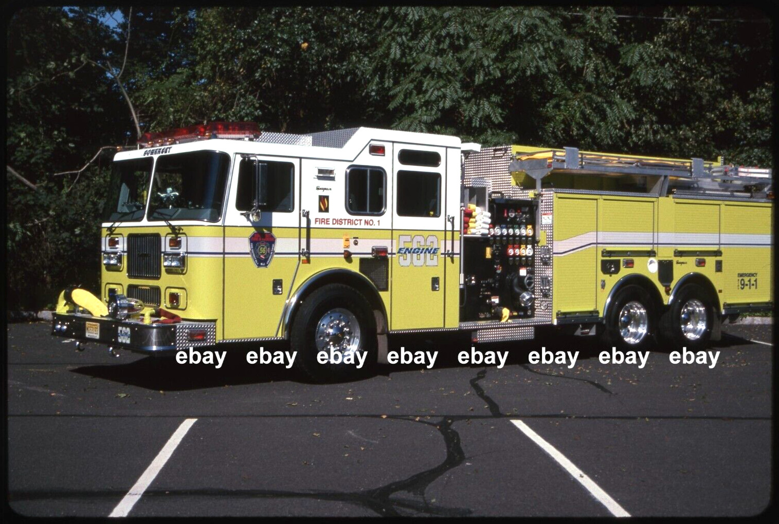 Franklin Twp NJ Somerset FC 2003 Seagrave Tanker Fire Apparatus Slide