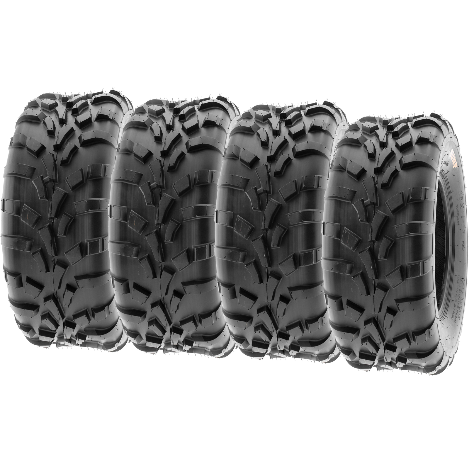 SunF All Terrain  Replacement ATV Tires 6 Ply 25x11-10 25x11x10  A010 [Set of 4]